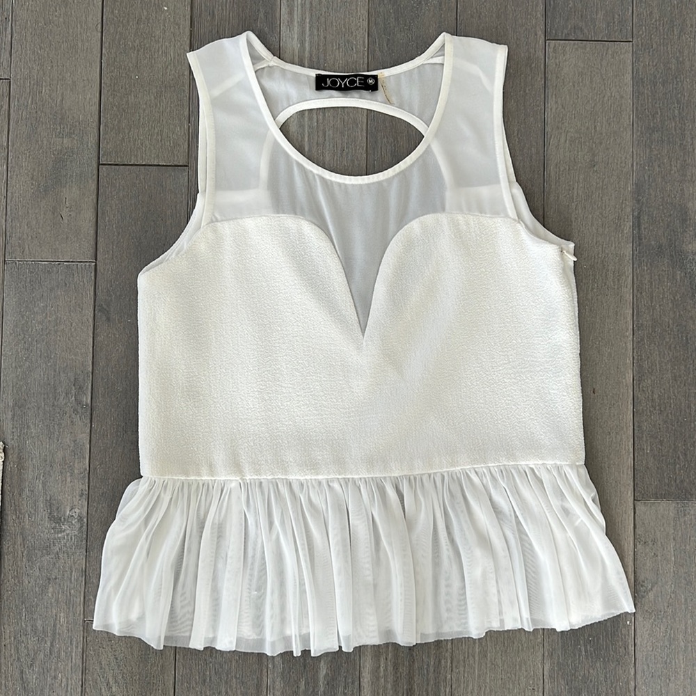 Cute silk peplum top